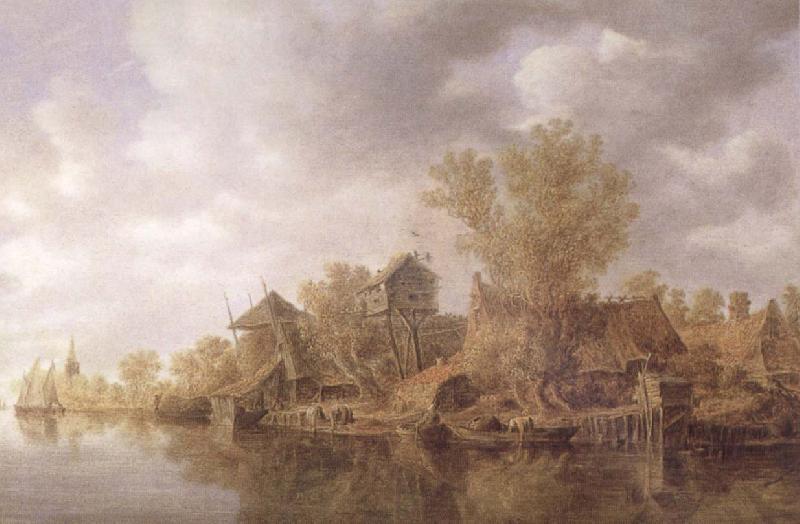 Jan josephsz van goyen River Landscape